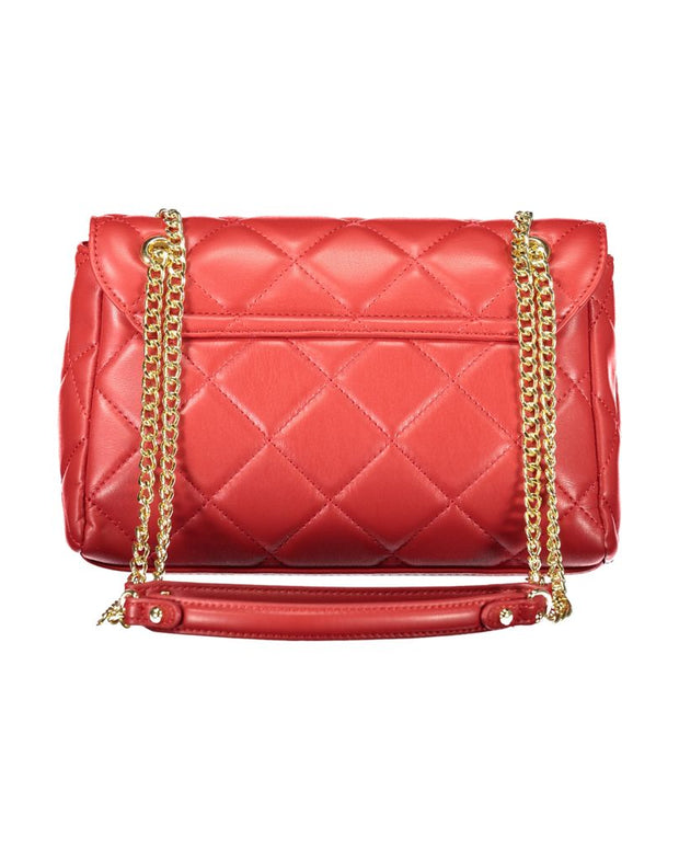 Red Polyethylene Women Handbag