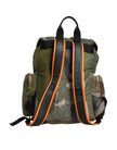 Military Green Patchwork Rucksack Backpack Bag
