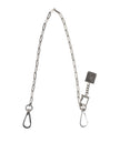 Silver Tone Metal Chain DG Charm Belt Keychain