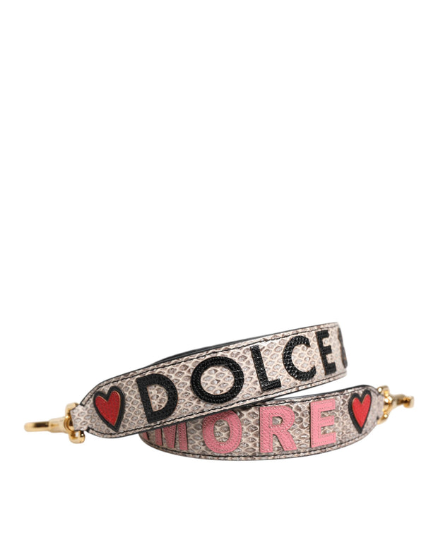Multicolor DG AMORE Patch Bag Accessory Shoulder Strap