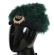 Elegant Emerald Cashmere Cloche Cap