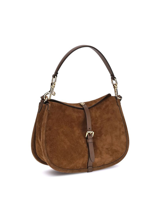 Suede Pony Shoulder Bag