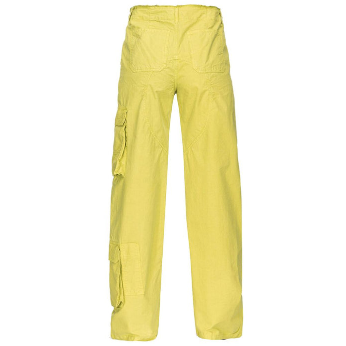 Green Cotton Jeans & Pant
