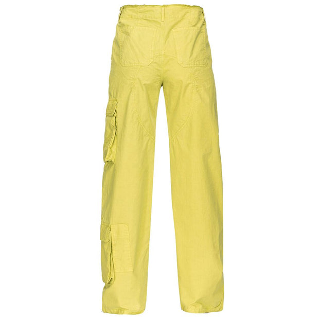 Green Cotton Jeans & Pant