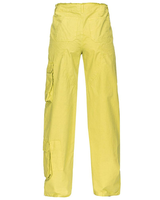 Green Cotton Jeans & Pant