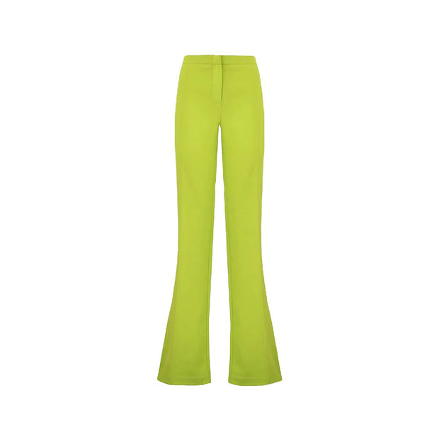 Green Polyester Jeans & Pant
