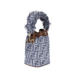 Light Blue Cotton Shoulder Bag