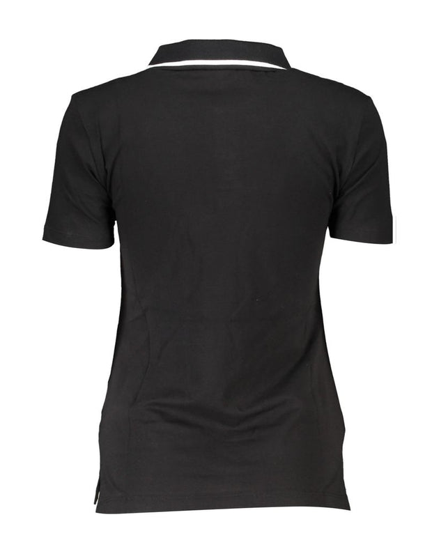 Black Cotton Polo Shirt