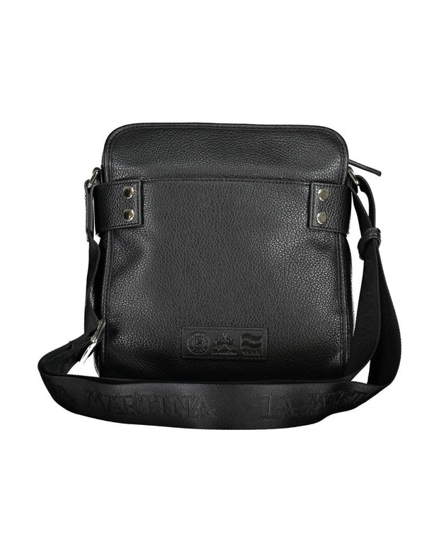 Black Polyethylene Shoulder Bag