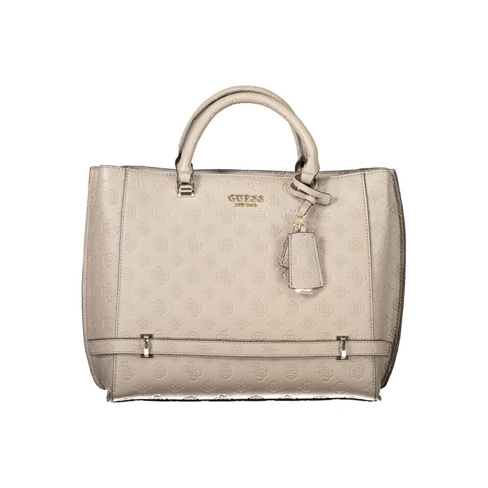 Brown Polyethylene Women Handbag