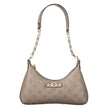 Brown Polyethylene Women Handbag