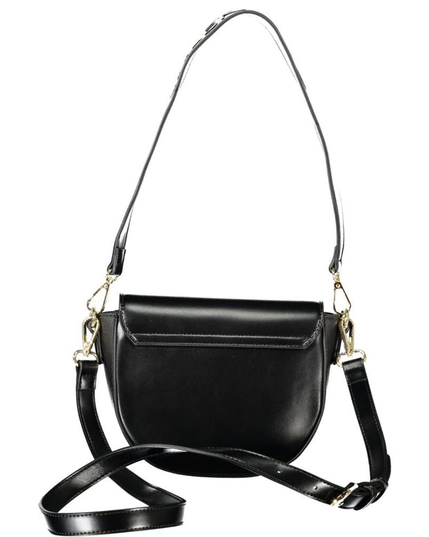 Black Polyethylene Women Handbag