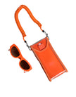 Orange Reborn To Live Oval Frame Logo Eyewear Sunglasses