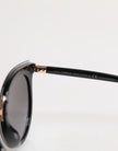 Black Transparent Trim Round DG4371-F Eyewear Sunglasses