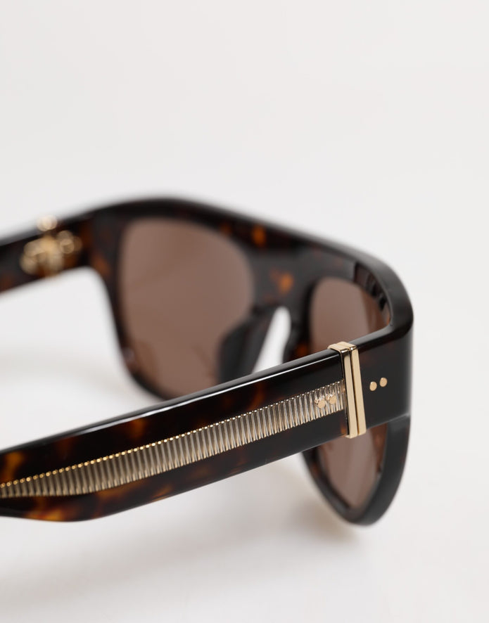 Dark Brown Havana DG4398F Square Frame Eyewear Sunglasses