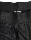 Black Logo Print Beachwear Men Shorts Swimwear
