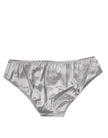 Gray Silk Stretch Bottom Low Waist Panty Underwear