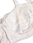 White Silk Underwired Balconette Bra Underwear