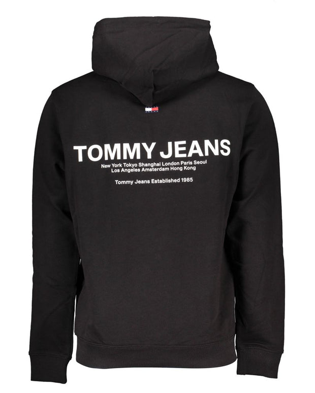 Black Cotton Men Sweater