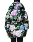 Multicolor Floral Print Puffer Quilted Jacket
