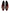 Black Red Velvet Embellished Slip On Shoes