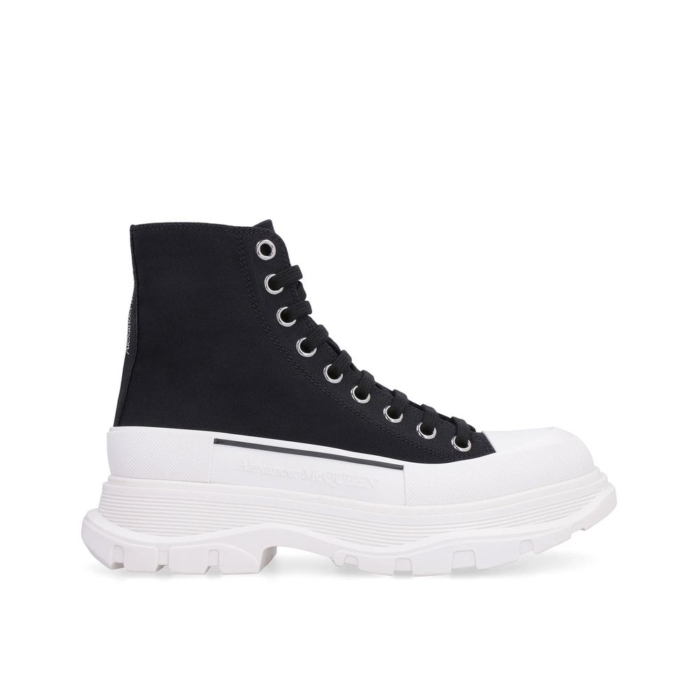 Black Canvas High Top Sneakers