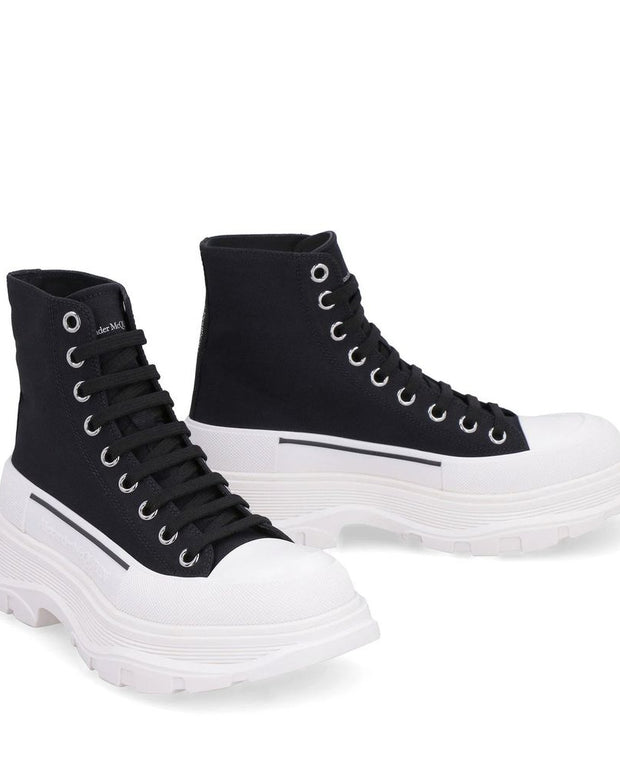 Black Canvas High Top Sneakers