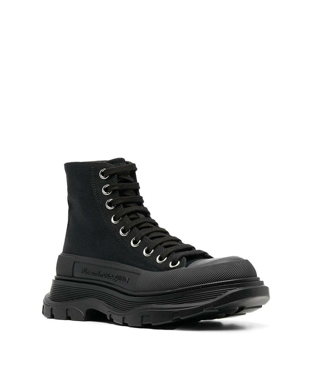 Black Canvas High Top Sneakers