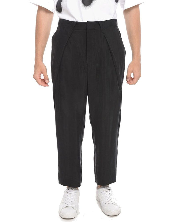 Black Copper Cropped Pants