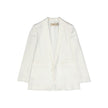 White Polyester Blazer