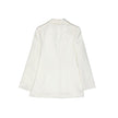 White Polyester Blazer