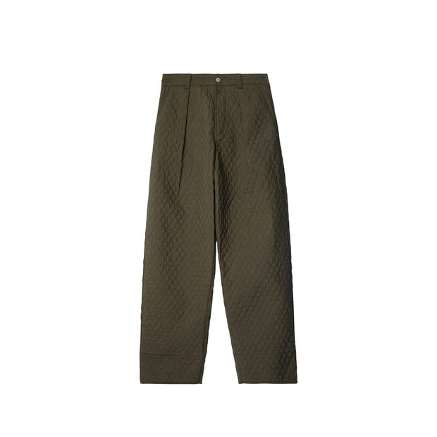 Quilted Pleated Pants