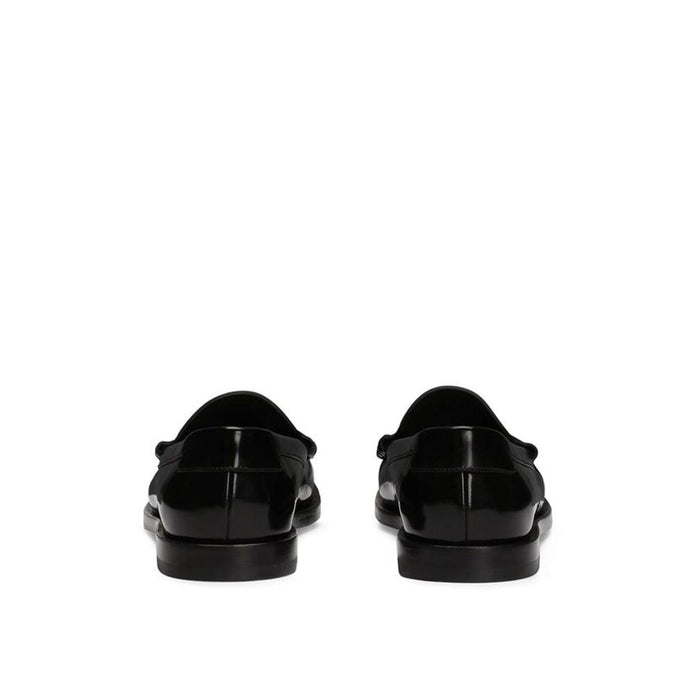 Leather Logo Loafers