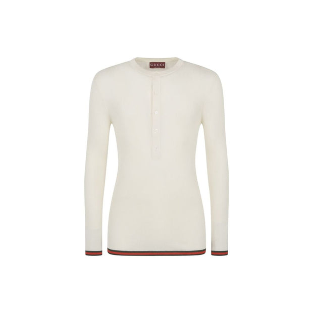 Ribbed-Knit Silk T-Shirt
