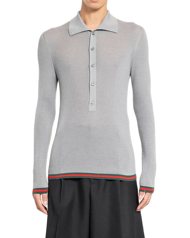 Ribbed-Knit Cashmere And Silk Sweater