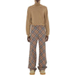 Wool Blend Check Pants