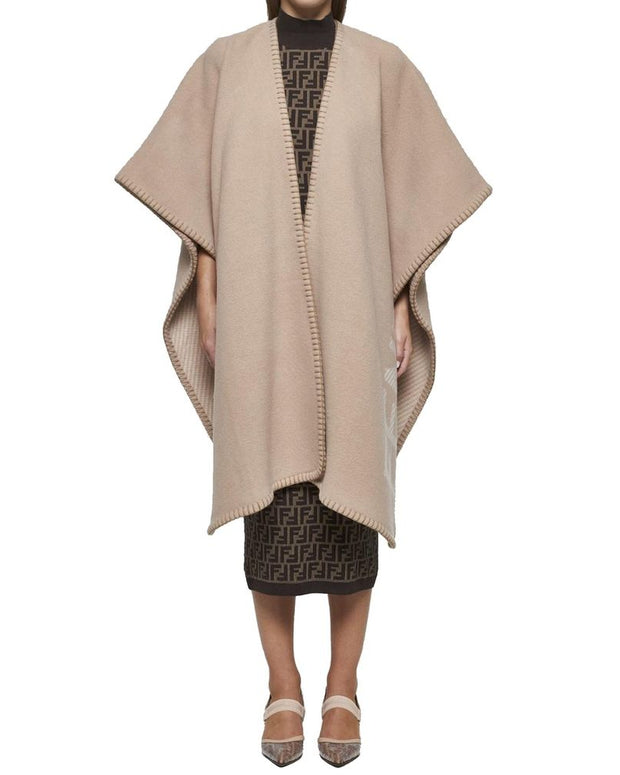 Wool And Cashmere Poncho