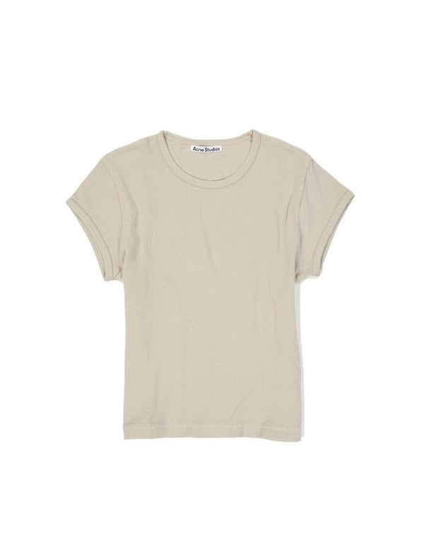 Beige Cotton T-Shirt