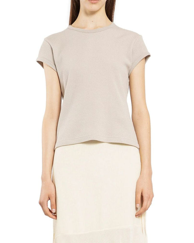 Beige Cotton T-Shirt