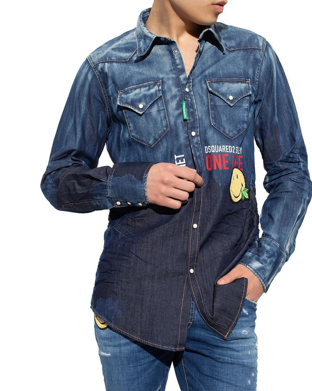 x Smiley Denim Shirt