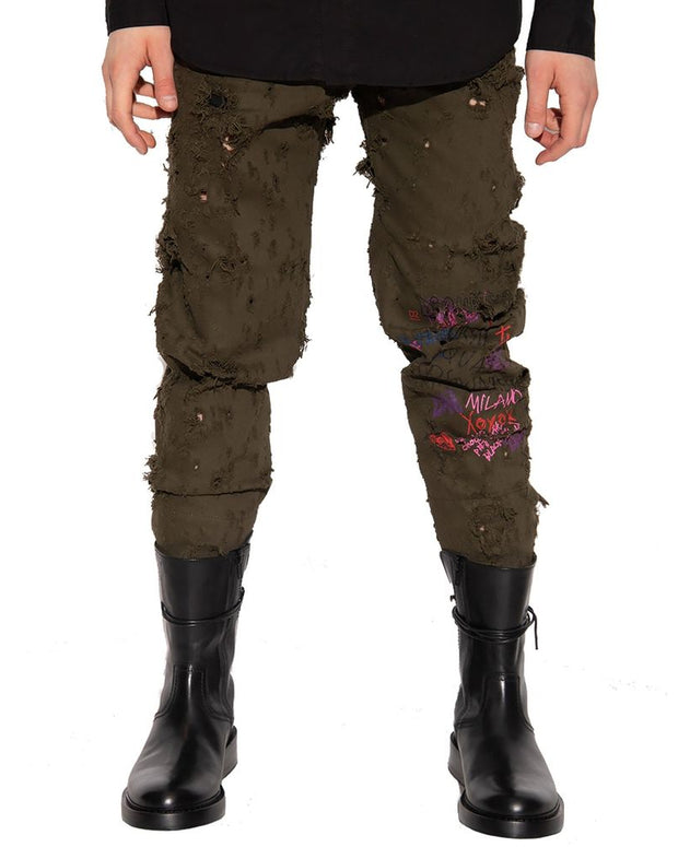 ‘Aviator’ Relaxed-Fitting Trousers