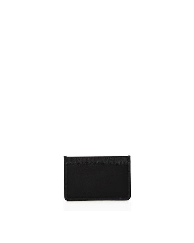 Nylon And Leather Card Holder