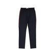 Striped Side Panel Wool Trousers