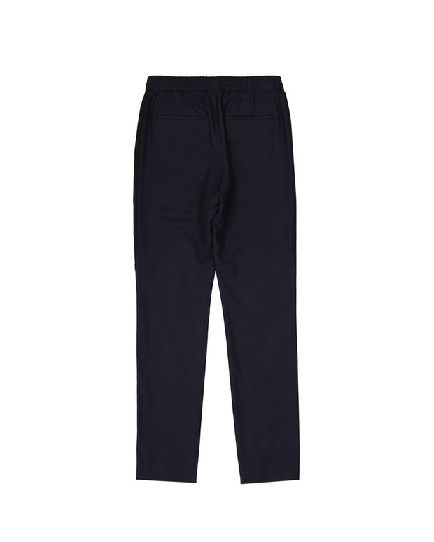 Striped Side Panel Wool Trousers