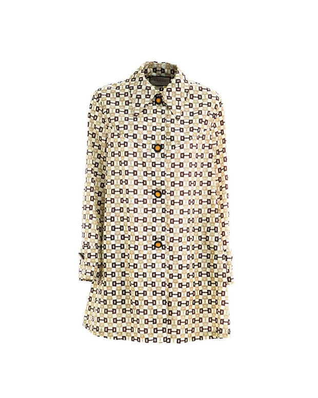 Beige Polyamide Coat