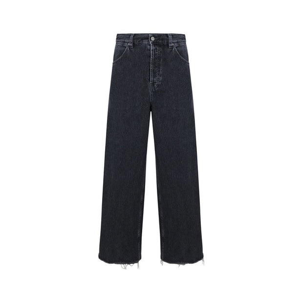 Wide-Leg Denim Jeans