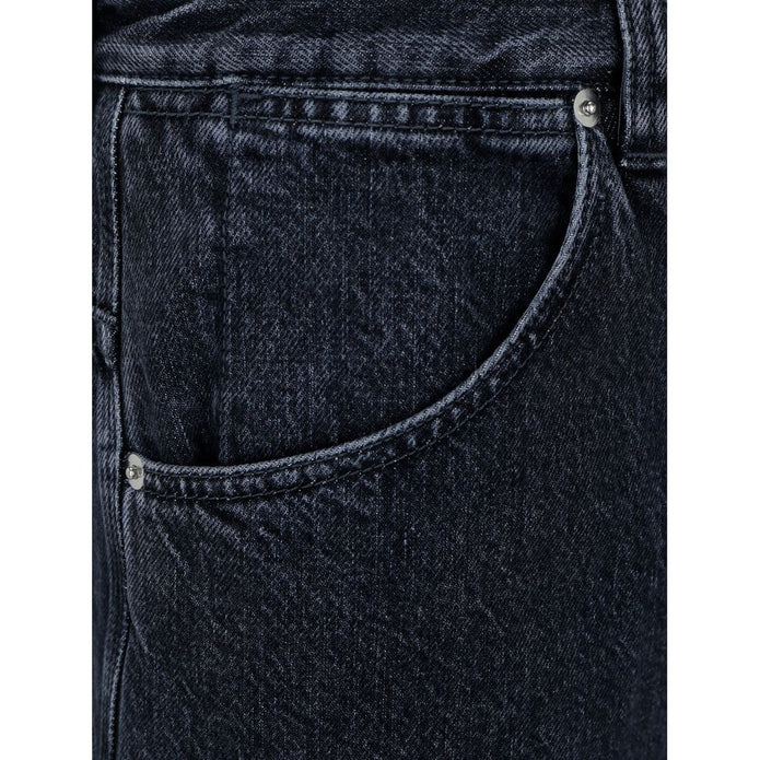 Wide-Leg Denim Jeans