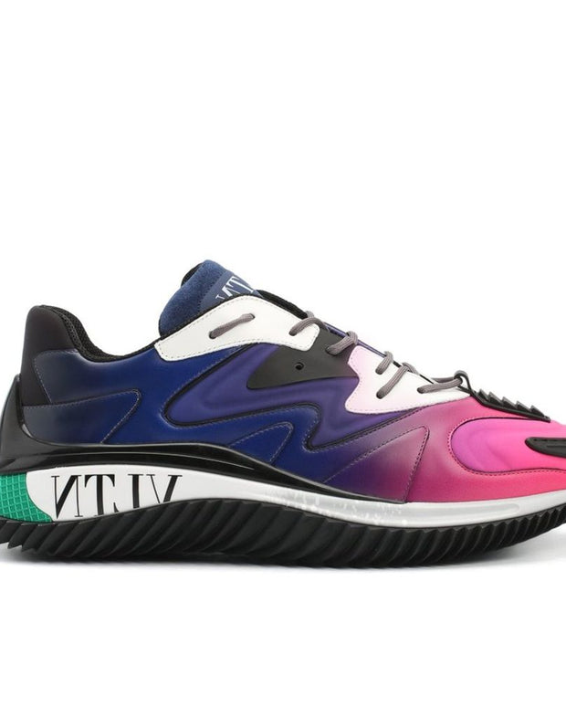 Black Calfskin Athletic Sneakers