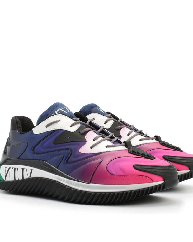 Black Calfskin Athletic Sneakers