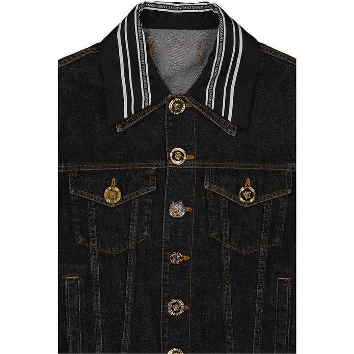 Medusa Motif Denim Jacket